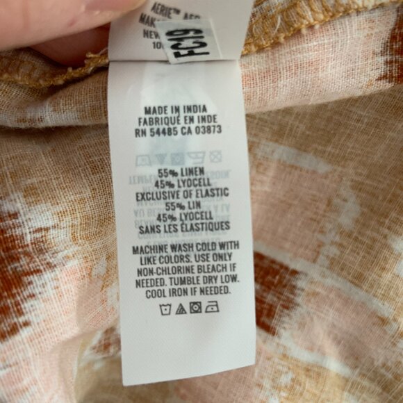 Women's Aerie Halter Strapless Maxi Linen Blend Sundress Boho Beachy Size S - Picture 13 of 13